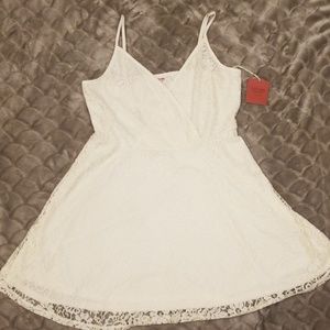NWT - Ivory Lace Spaghetti Strap Dress